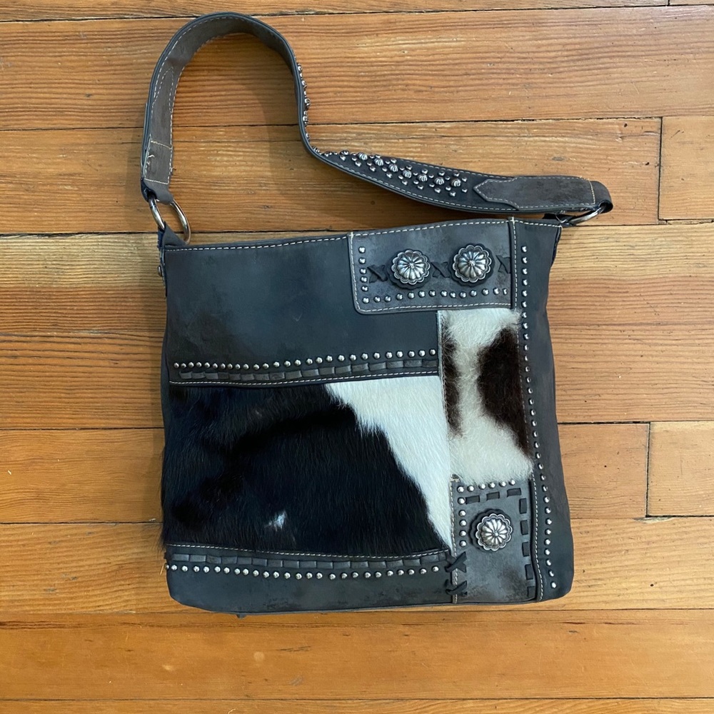 Genuine cowhide handbag